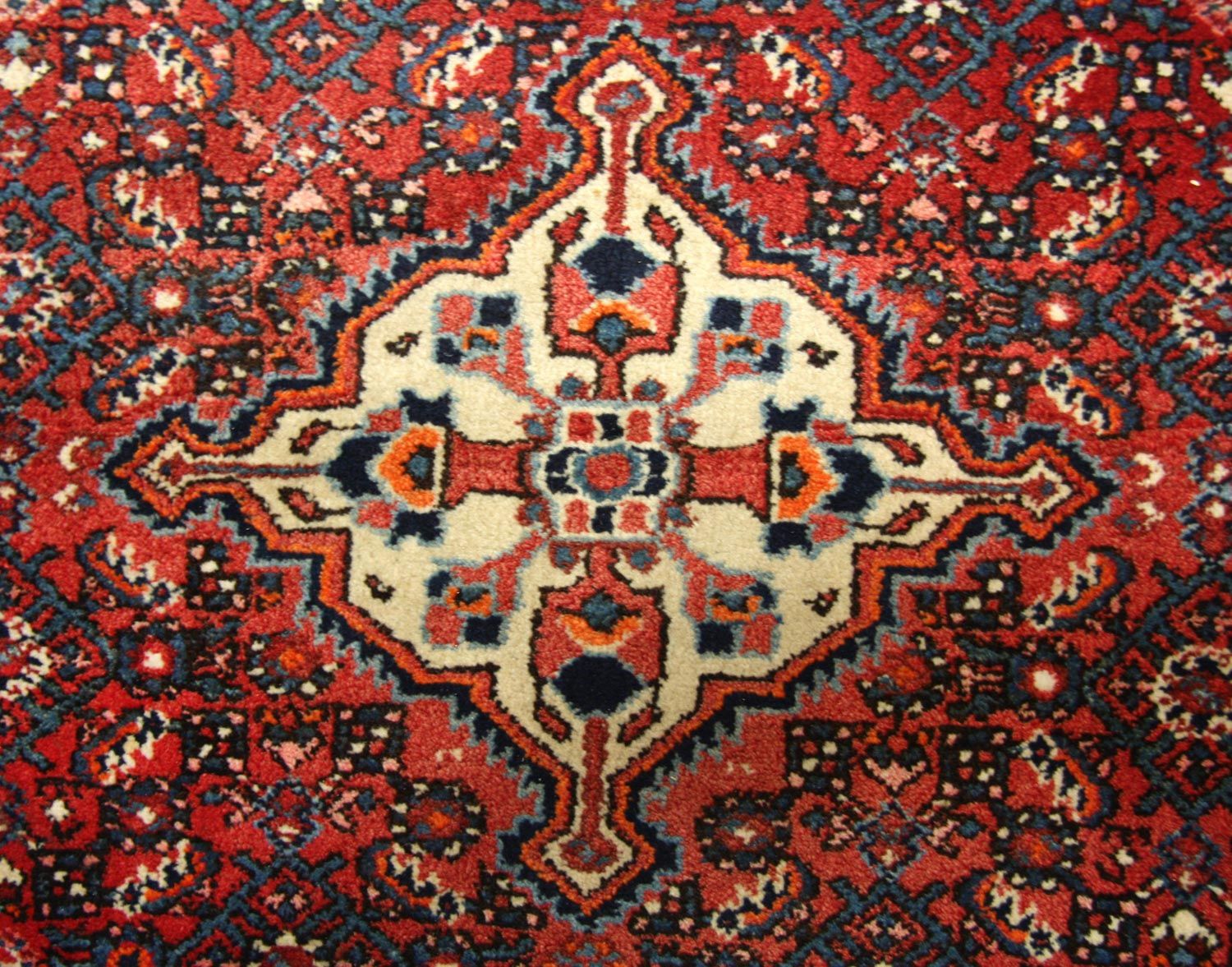 Tapis persan - Nomadic - 205 x 147 cm - rouge