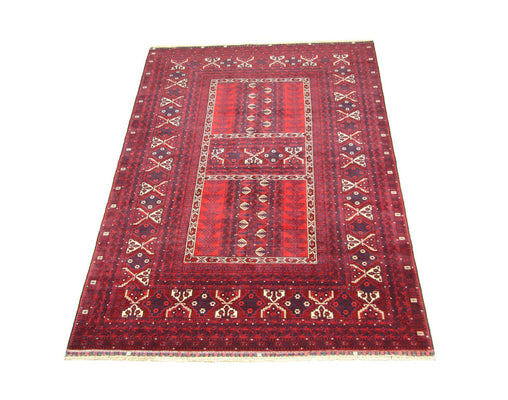 Tapis afghan - 244 x 157 cm - rouge