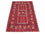 Tapis afghan - 248 x 158 cm - rouge