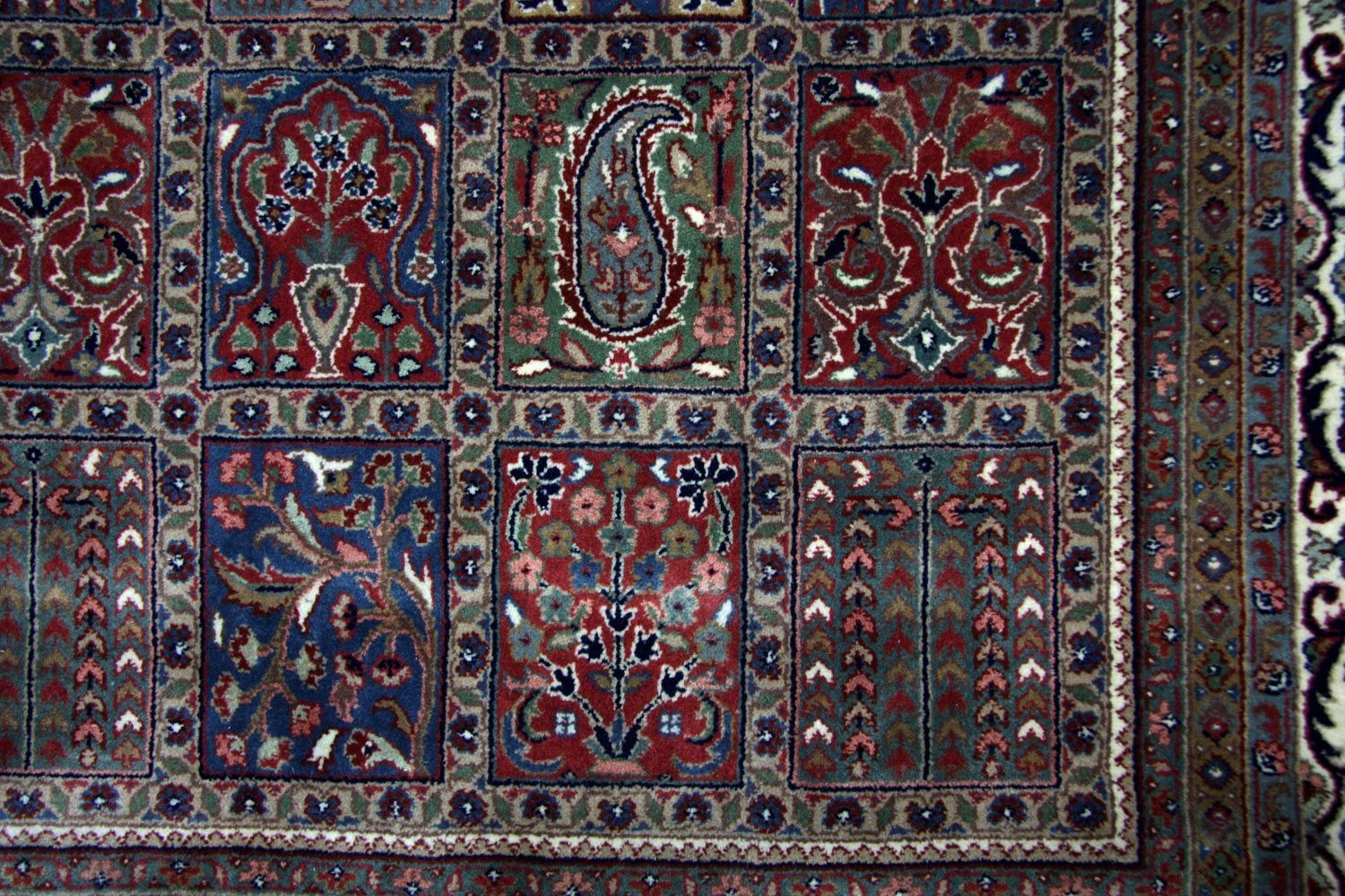 Tapis persan - Bidjar - 296 x 199 cm - bleu