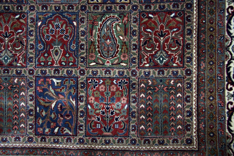 Tapis persan - Bidjar - 296 x 199 cm - bleu