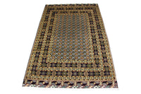 Tapis afghan - 298 x 199 cm - bleu