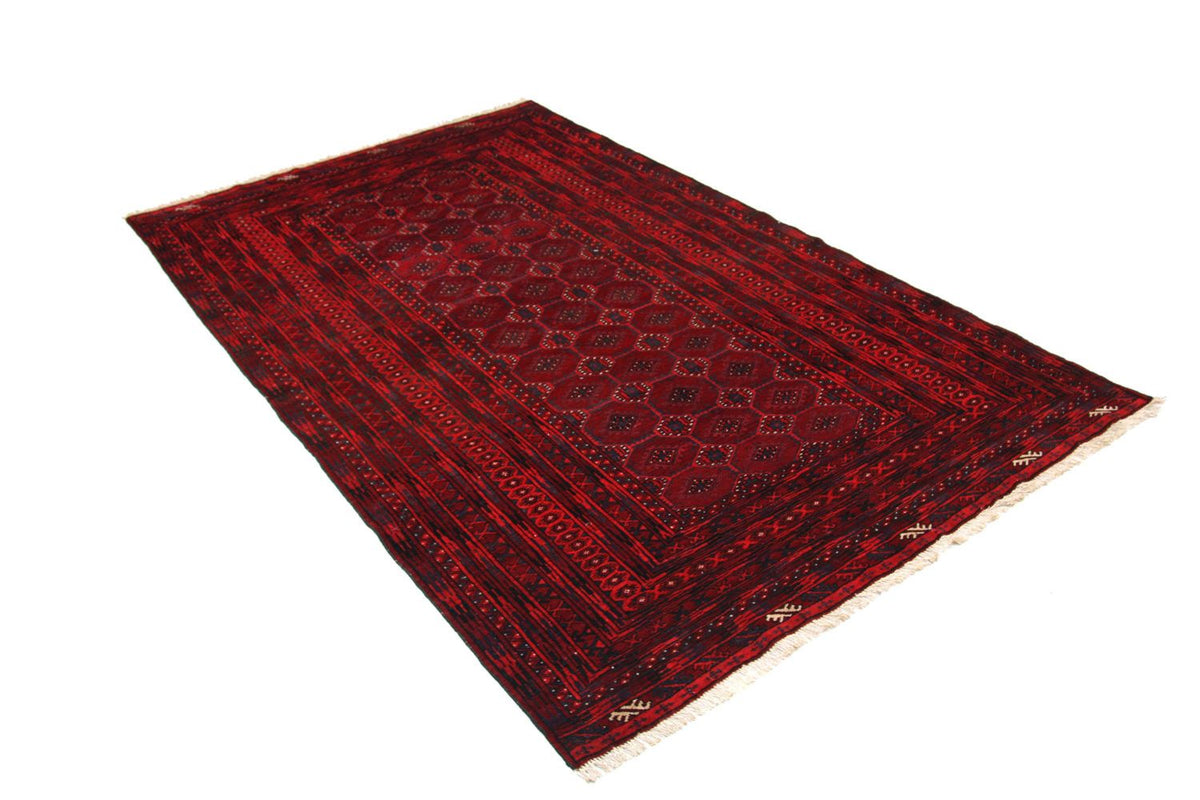 Tapis afghan - 230 x 140 cm - rouge