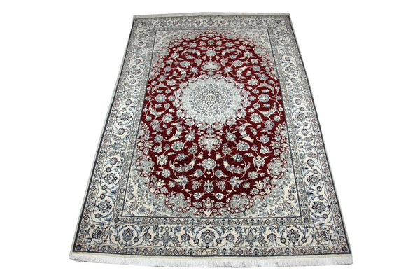 Tapis persan - Nain - Royal - 320 x 204 cm - bleu