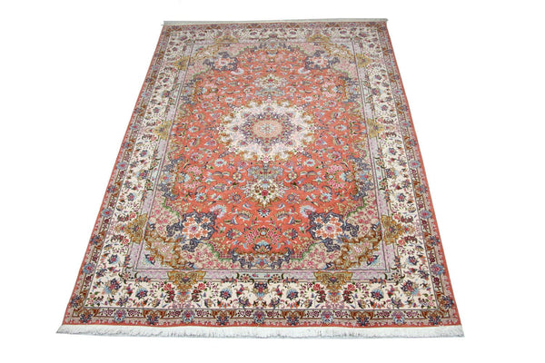 Tapis persan - Tabriz - Royal - 302 x 202 cm - orange