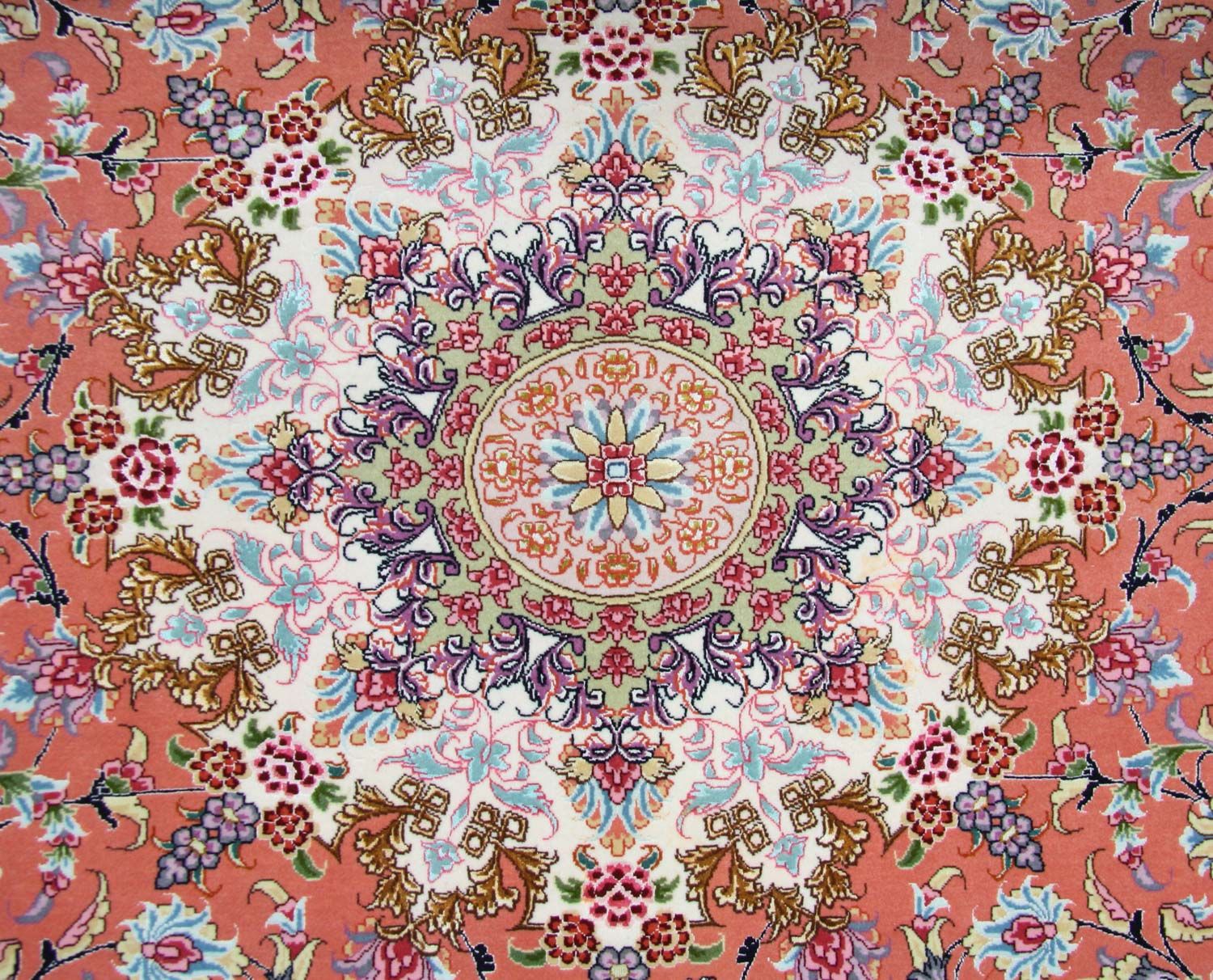 Tapis persan - Tabriz - Royal - 302 x 202 cm - orange