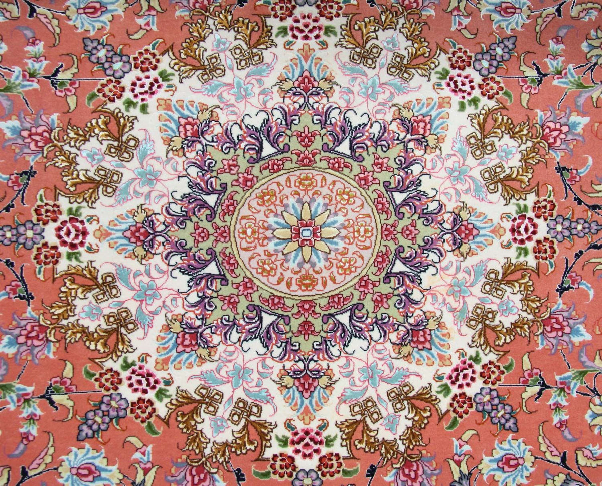 Tapis persan - Tabriz - Royal - 302 x 202 cm - orange