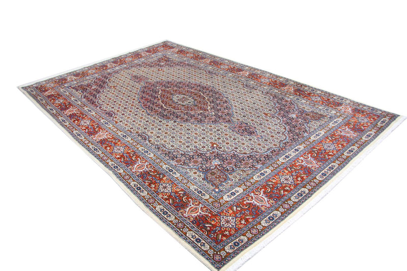 Tapis persan - Classique - 302 x 198 cm - bleu