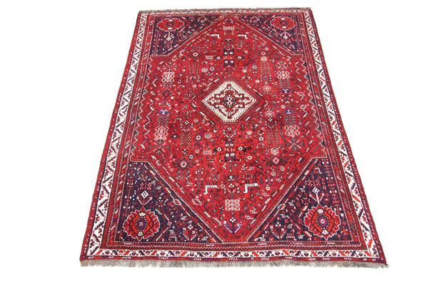 Tapis persan - Nomadic - 274 x 175 cm - rouge