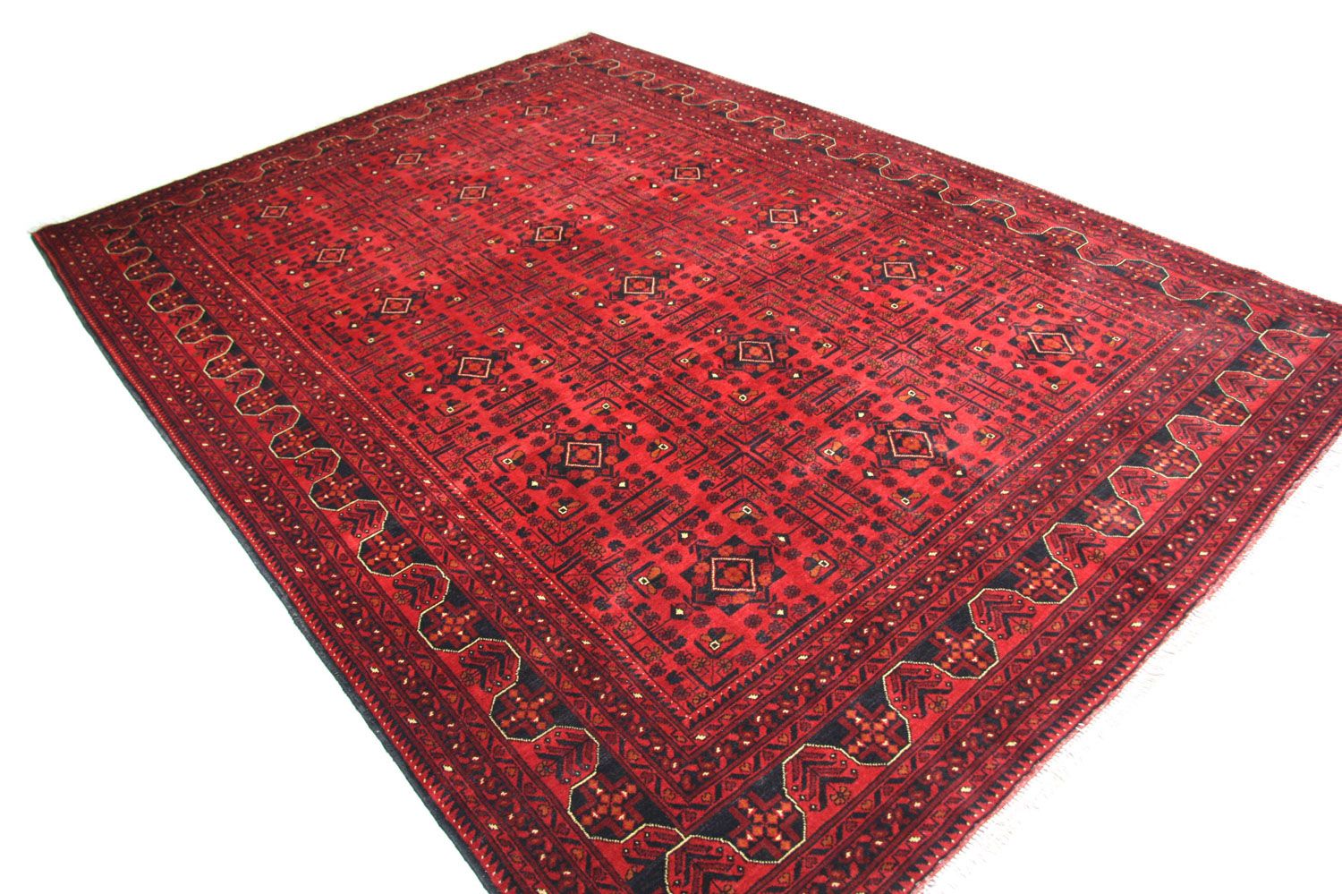 Tapis afghan - Kunduz - 290 x 207 cm - rouge
