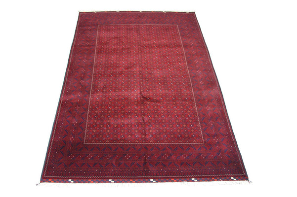 Tapis afghan - 288 x 193 cm - rouge