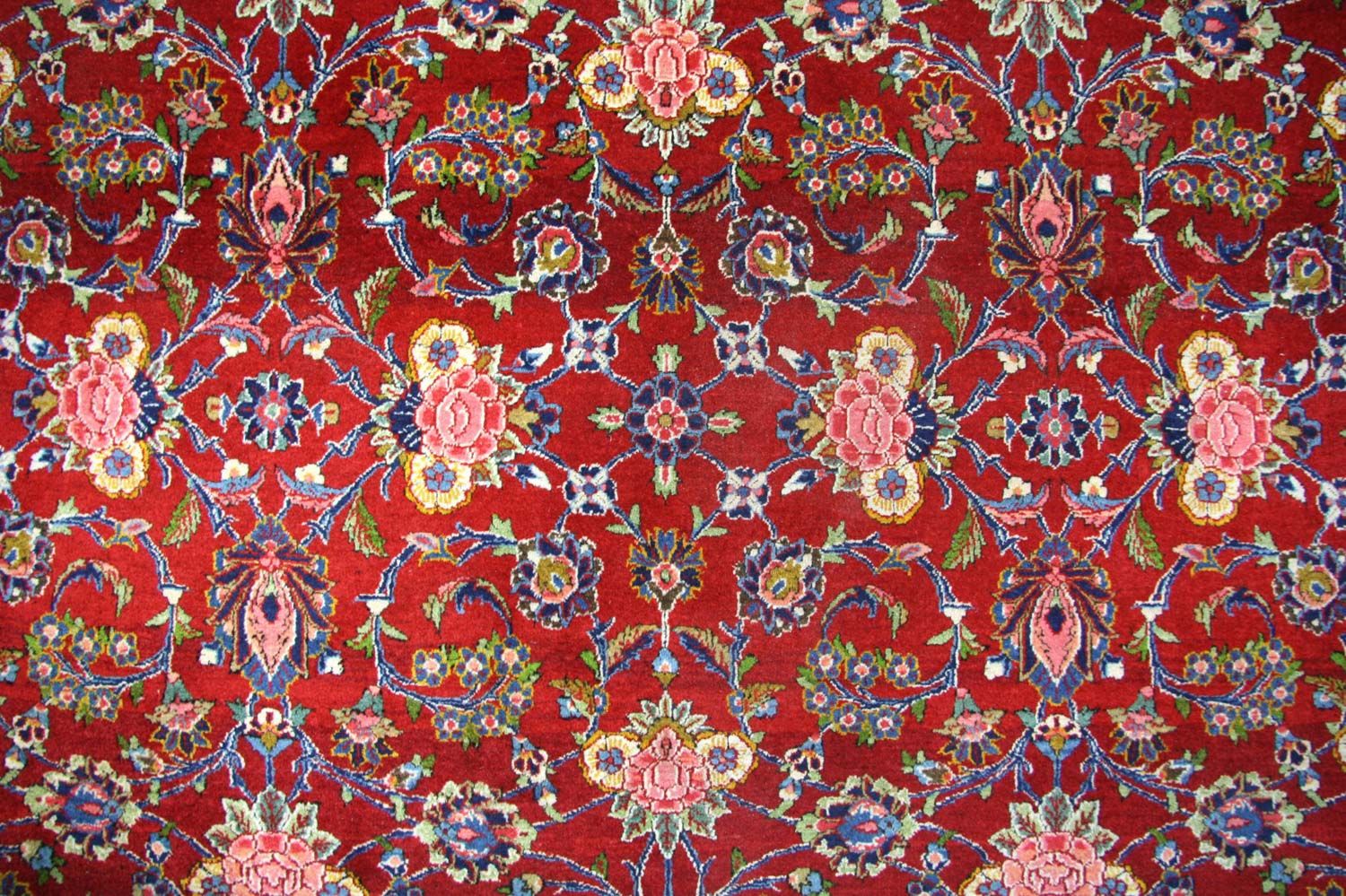 Tapis persan - Keshan - 296 x 210 cm - rouge
