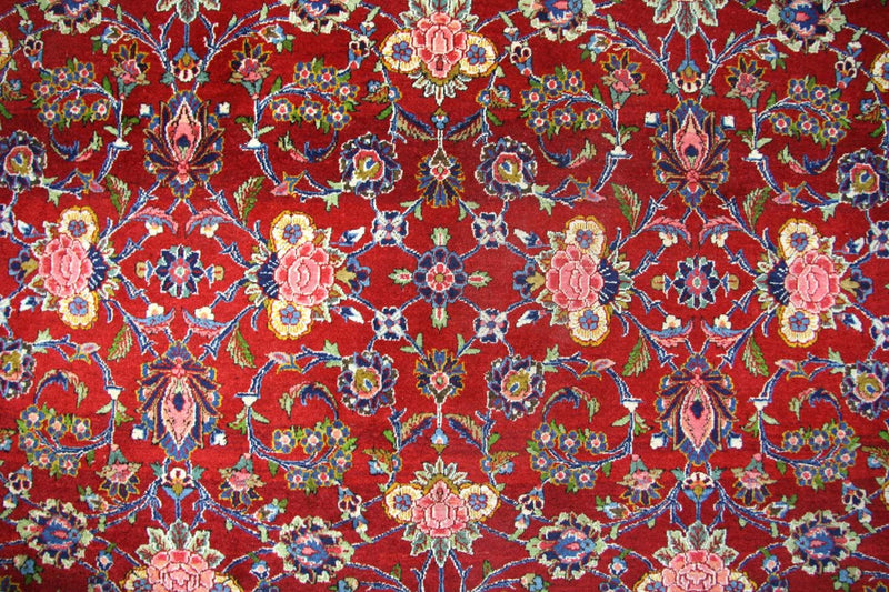Tapis persan - Keshan - 296 x 210 cm - rouge