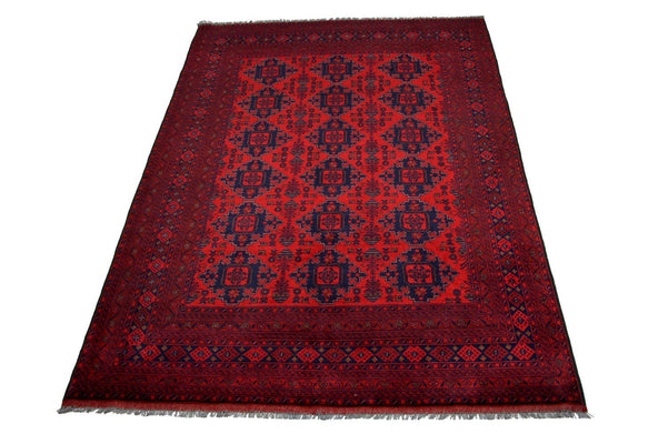 Tapis afghan - 290 x 205 cm - rouge