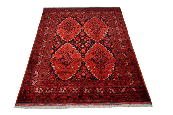 Tapis afghan - Kunduz - 274 x 197 cm - rouge