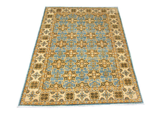 Tapis Ziegler - Kazak - 255 x 183 cm - bleu