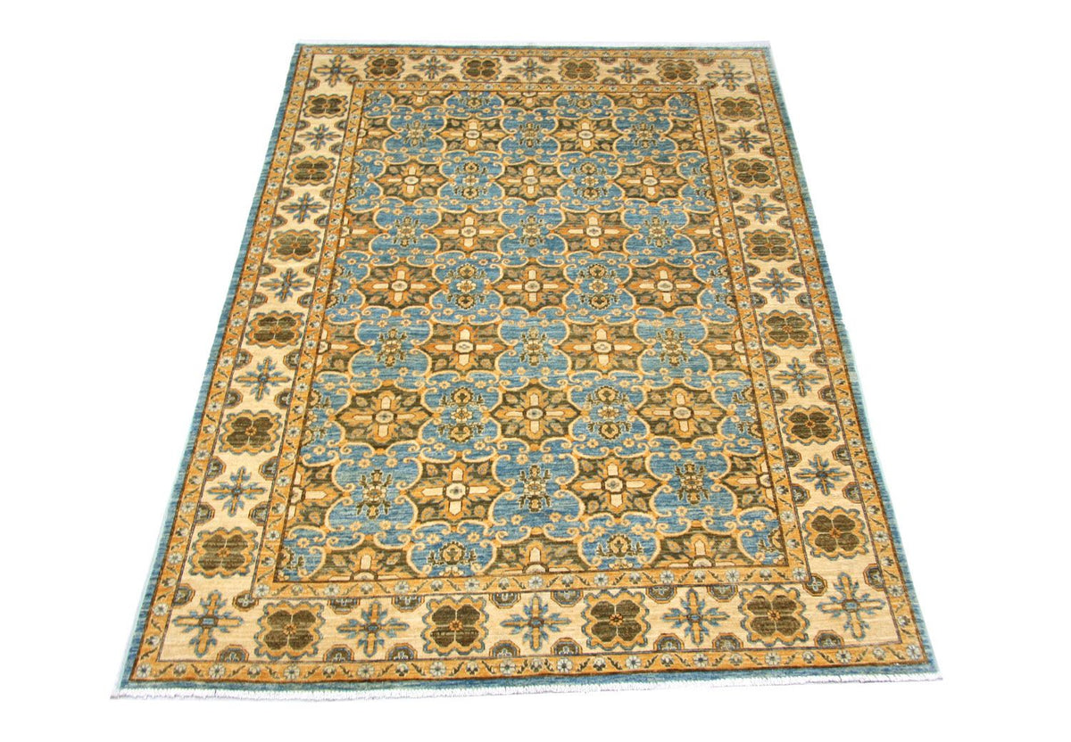 Tapis Ziegler - Kazak - 255 x 183 cm - bleu