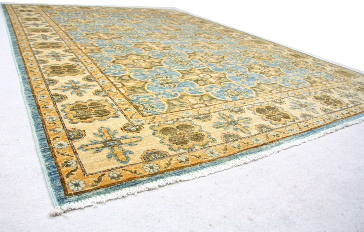 Tapis Ziegler - Kazak - 255 x 183 cm - bleu