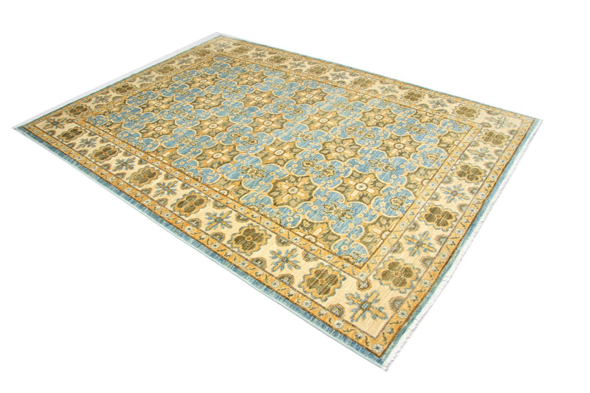 Tapis Ziegler - Kazak - 255 x 183 cm - bleu