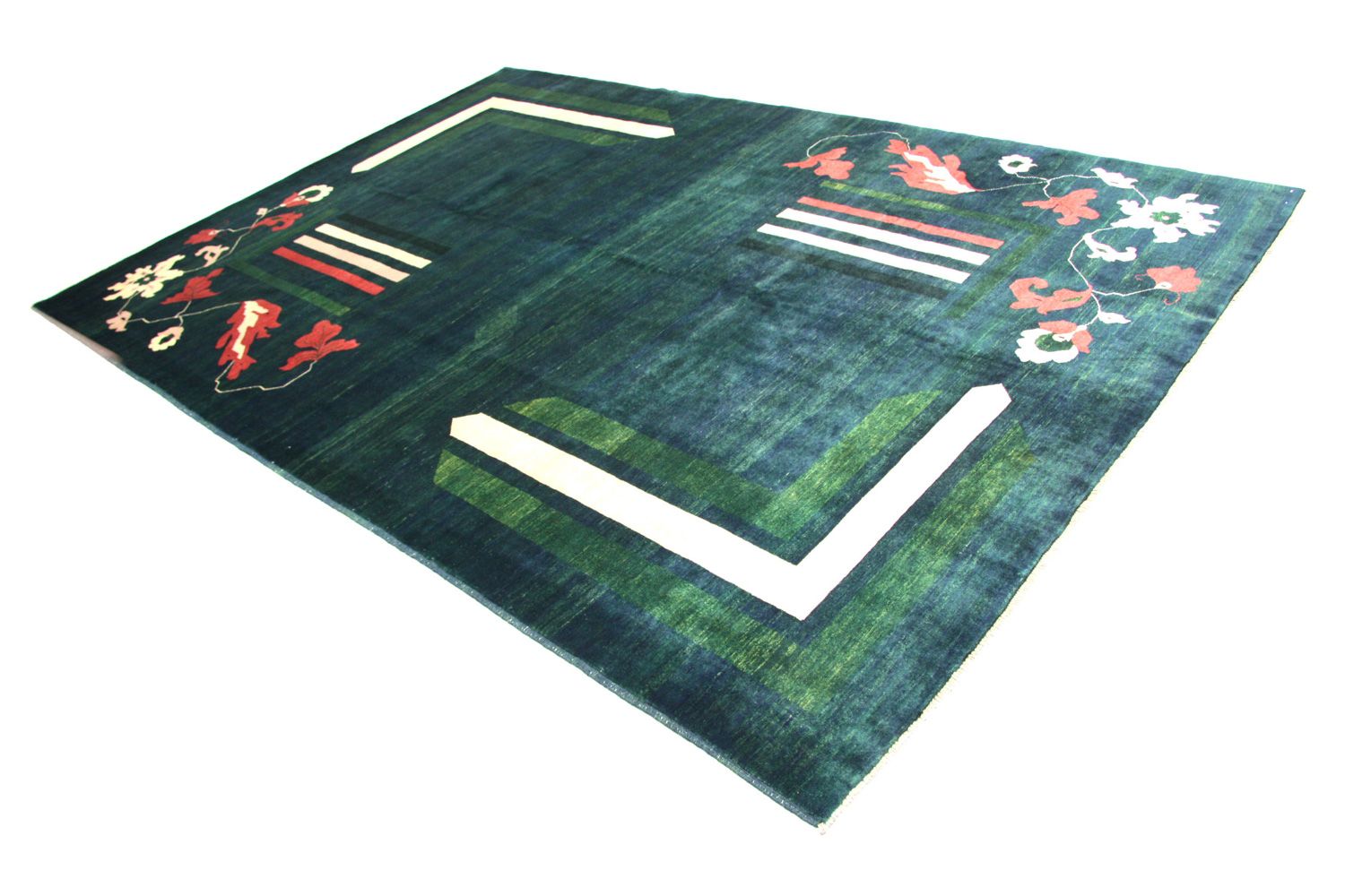 Tapis Ziegler - Moderne - 298 x 204 cm - bleu