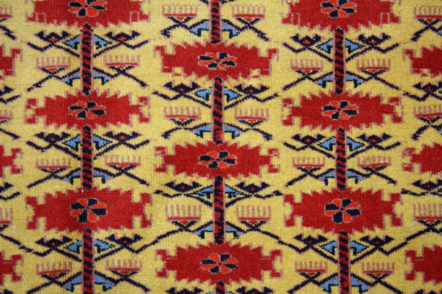 Tapis afghan - Boukhara - 298 x 200 cm - or