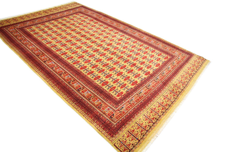 Tapis afghan - Boukhara - 298 x 200 cm - or