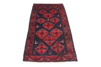 Tapis Belutsch - 296 x 150 cm - bleu