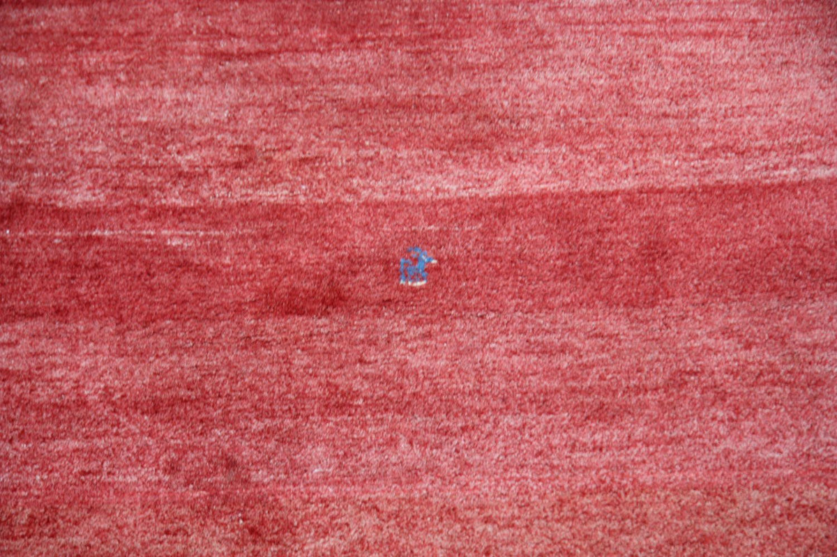 Tapis Gabbeh - Persan carré  - 111 x 111 cm - rouge