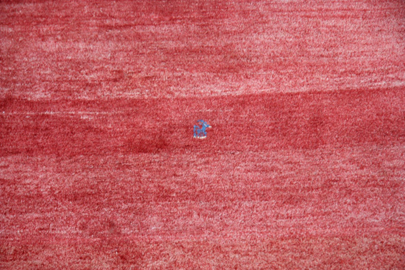 Tapis Gabbeh - Persan carré  - 111 x 111 cm - rouge