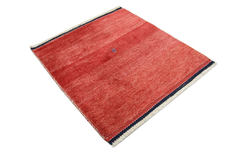 Tapis Gabbeh - Persan carré  - 111 x 111 cm - rouge