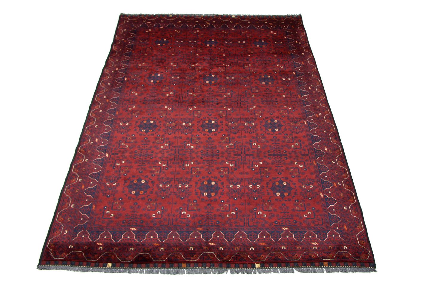 Tapis afghan - 293 x 196 cm - rouge