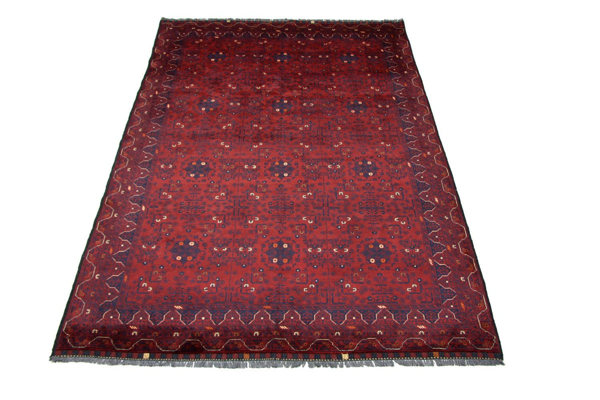 Tapis afghan - 293 x 196 cm - rouge