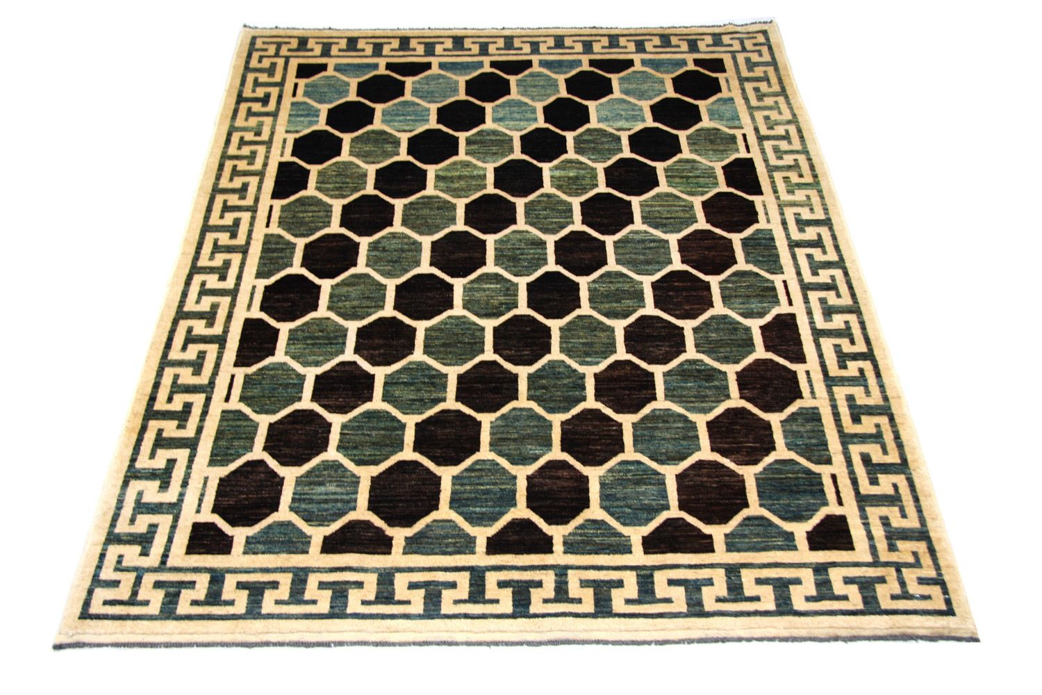 Tapis Ziegler - Moderne - 261 x 207 cm - bleu