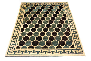Tapis Ziegler - Moderne - 261 x 207 cm - bleu