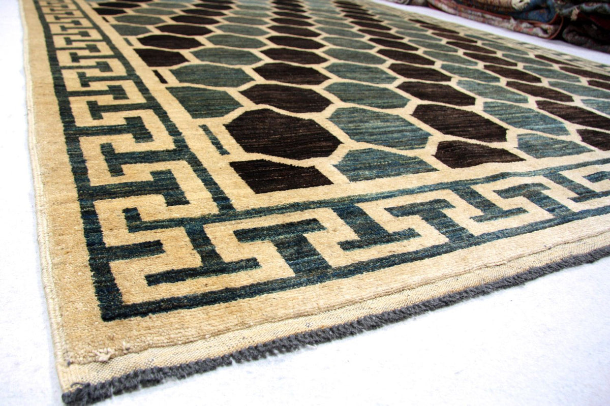 Tapis Ziegler - Moderne - 261 x 207 cm - bleu