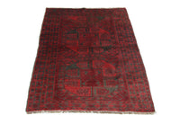 Tapis afghan - 154 x 114 cm - rouge