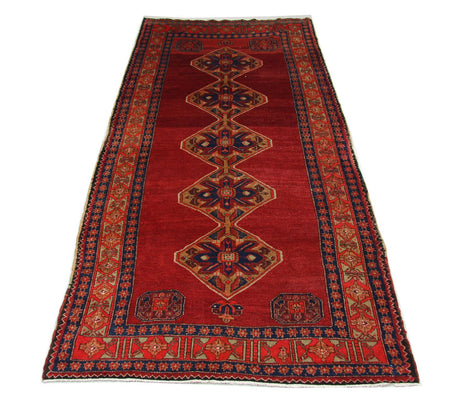 Tapis de couloir Tapis persan - Nomadic - 369 x 178 cm - rouge
