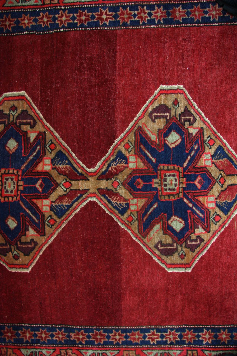 Tapis de couloir Tapis persan - Nomadic - 369 x 178 cm - rouge