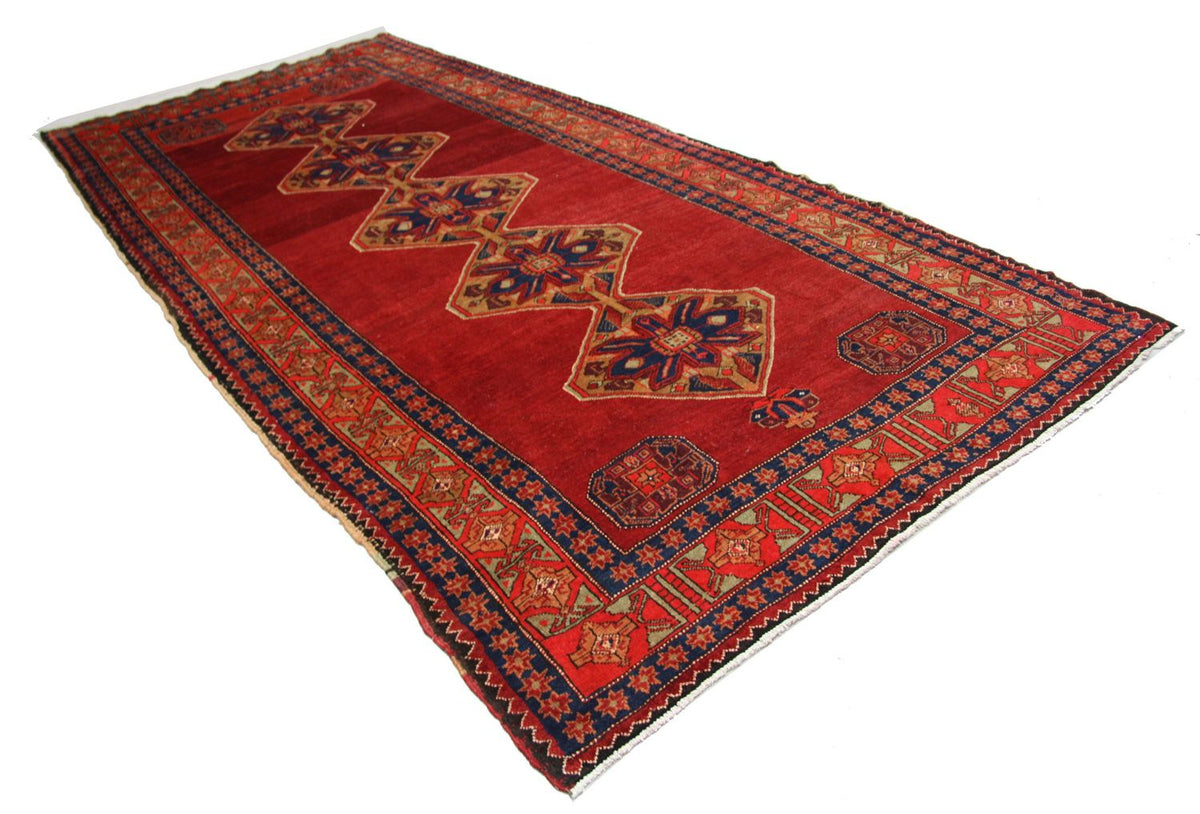 Tapis de couloir Tapis persan - Nomadic - 369 x 178 cm - rouge