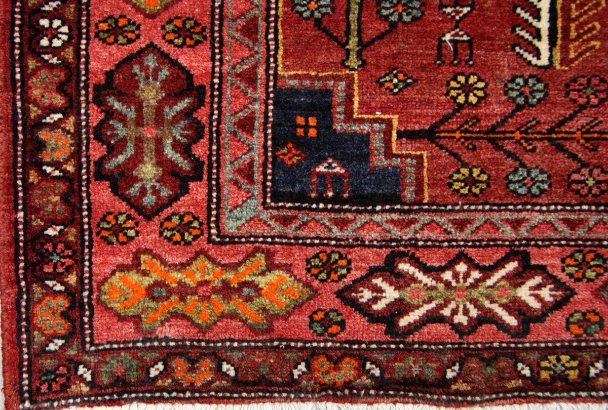 Tapis persan - Nomadic - 322 x 160 cm - rouge