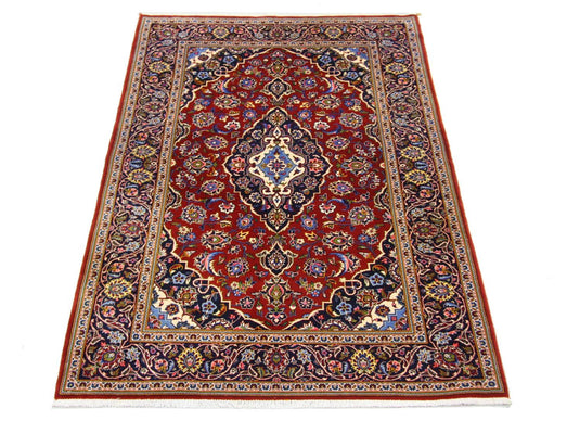 Tapis persan - Keshan - 204 x 138 cm - bleu