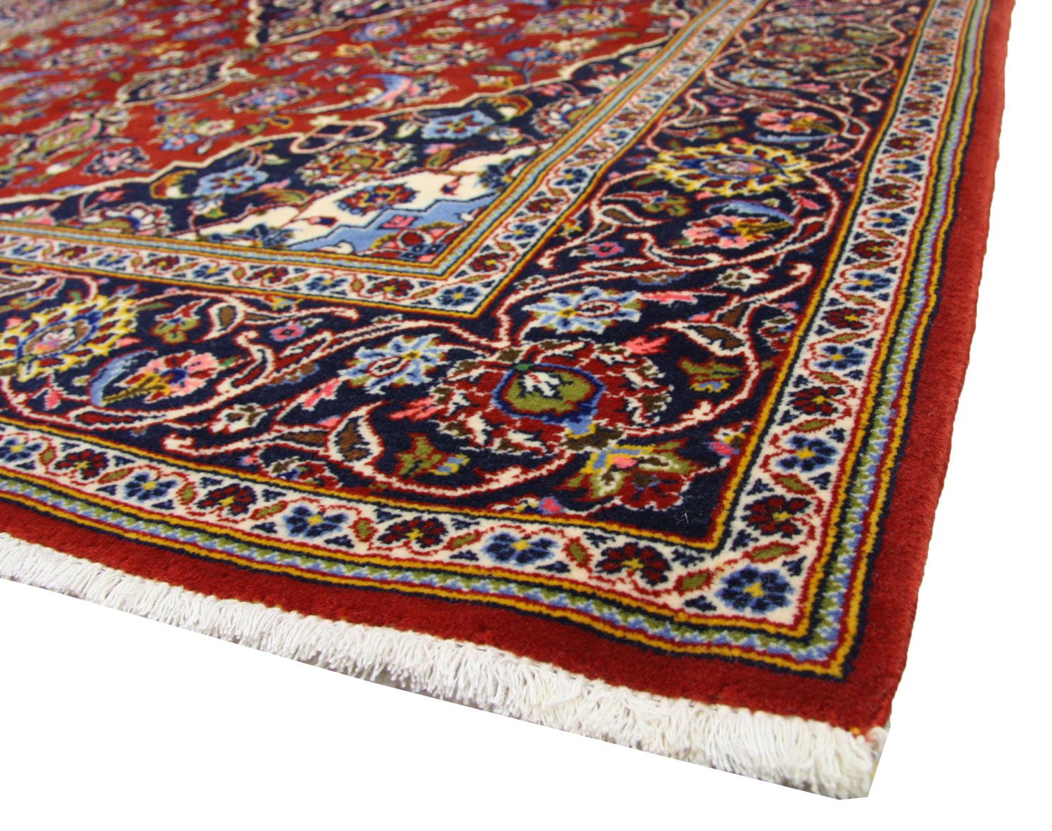 Tapis persan - Keshan - 204 x 138 cm - bleu