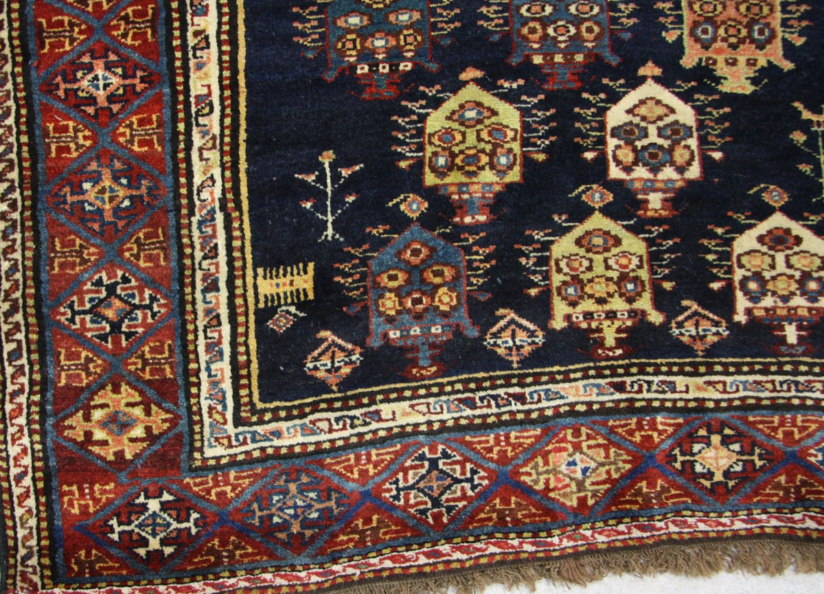 Tapis de couloir Tapis persan - Nomadic - 331 x 113 cm - bleu