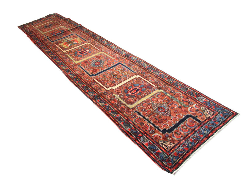 Tapis de couloir Tapis persan - Nomadic - 490 x 84 cm - marron
