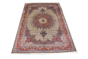 Tapis persan - Classique - 302 x 202 cm - bleu