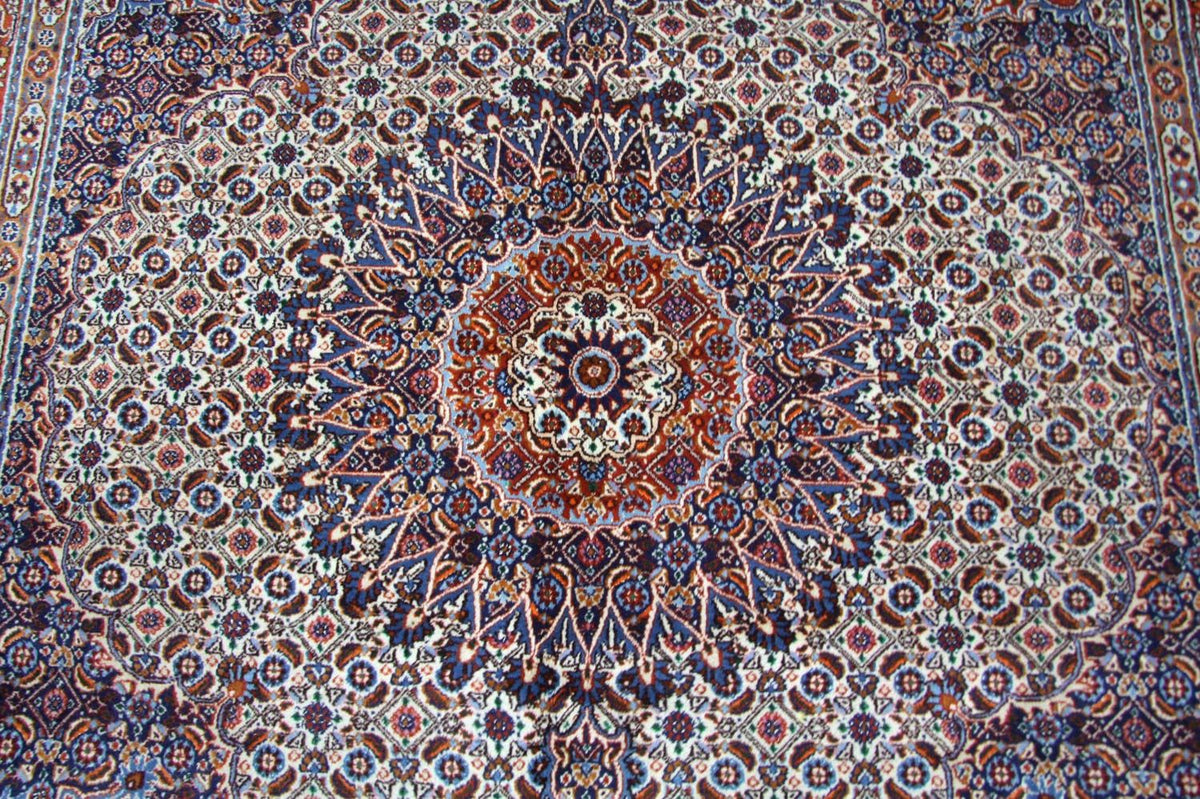 Tapis persan - Classique carré  - 207 x 204 cm - bleu