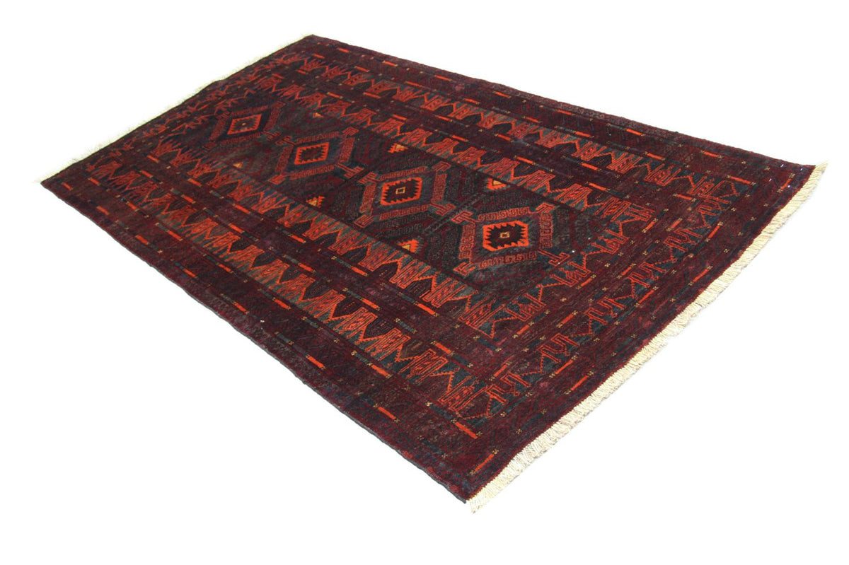 Tapis afghan - 208 x 123 cm - bleu