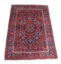 Tapis persan - Nomadic - 116 x 77 cm - marron