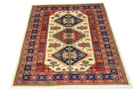 Tapis afghan - 194 x 146 cm - beige