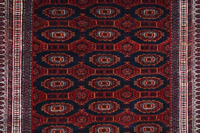 Tapis afghan - 177 x 133 cm - bleu